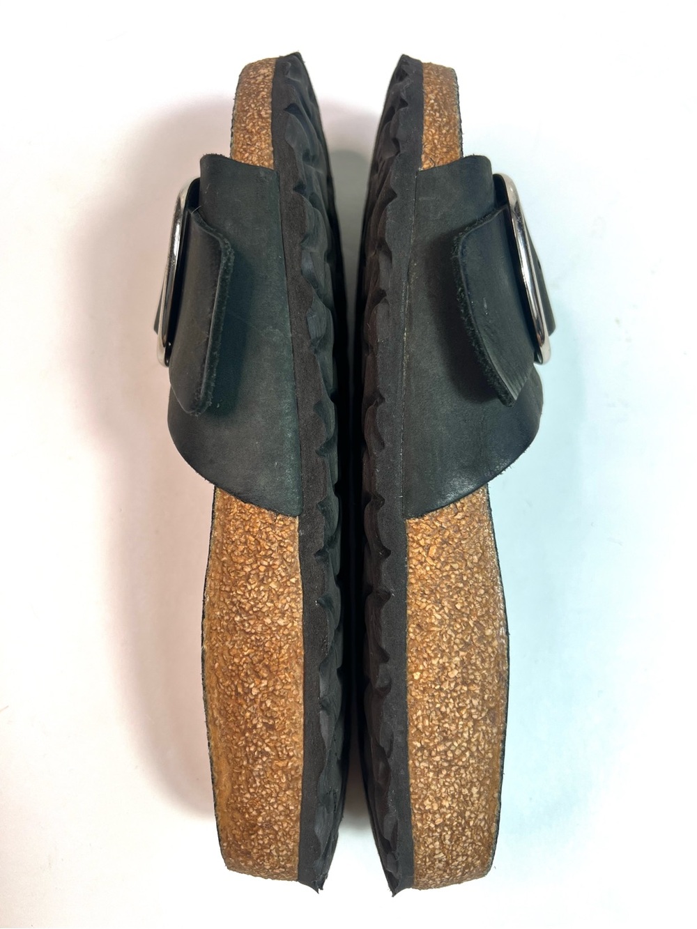 Birkenstock Madrid Big Buckle Sandals Black Size 39 - Picture 9 of 12